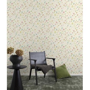 Papeldecor|Green wallpaper with elegant eclectic arches and shiny details|Wallpaper 2