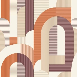 As Creation|Tapete Blumen im Stil derer Jahre in Beige, Blau|Retro