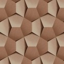 Grandeco|Papier peint 3D moderne bleu|Effet 3D