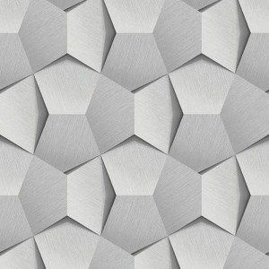 Grandeco|Papel pintado 3D moderno azul|Efecto 3d