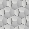 Grandeco|Modern 3D light gray wallpaper|Modern