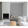 Grandeco|Moderne 3D hellgraue Tapete|Modern