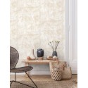 Grandeco|Metallic stucco beige cream wallpaper|Stucco Imitation