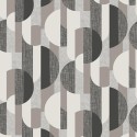 Grandeco|Moderne geometrische grau-braune Tapete|Geometrisch