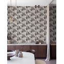 Grandeco|Moderne geometrische grau-braune Tapete|Geometrisch