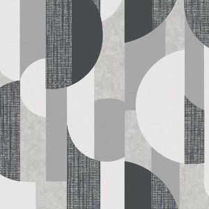 Grandeco|Moderne kreisförmige Muster grün Tapete|Jugend