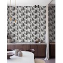 Grandeco|Papier peint géométrique moderne cercles gris noir|Papier Peint