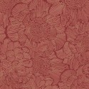 Grandeco|Papel pintado flores 3D tonos rojo|Papel Pintado