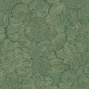 Grandeco|Papel pintado floral 3D tonos verde|Papel Pintado