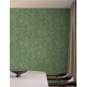 Grandeco|Papel pintado floral 3D tonos verde|Papel Pintado