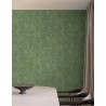 Grandeco|Papel pintado floral 3D tonos verde|Papel Pintado