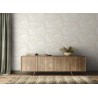 Grandeco|Papier peint métallisé moderne ondes beige doré|Moderne