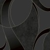 Grandeco|Papel pintado moderno estuco negro dorado|Moderno