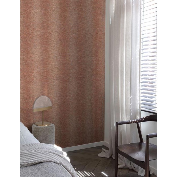 Grandeco|Papel pintado contemporáneo franjas abstractas cobrizo|Imitacion Estuco