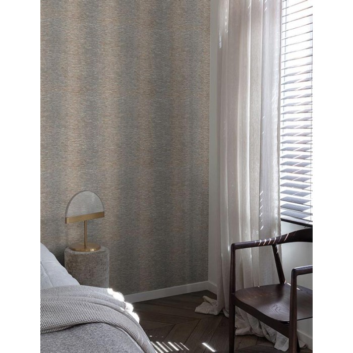 Grandeco|Papier peint abstrait contemporain marron gris|Imitation Stuc