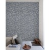Grandeco|Natural stone wall-effect blue wallpaper|Wallpaper