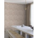 Grandeco|Abstract metallic beige floral wallpaper|Ethnic