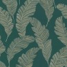 Grandeco|Papier peint minimaliste grandes feuilles vert|Minimaliste