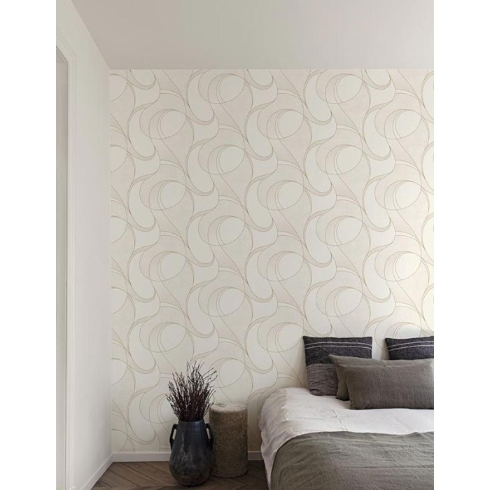 Grandeco|Moderne Stuckeffekt schwarz-gold Tapete|Modern