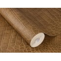 Rasch|Papier peint peau de crocodile brun|Imitation Peau