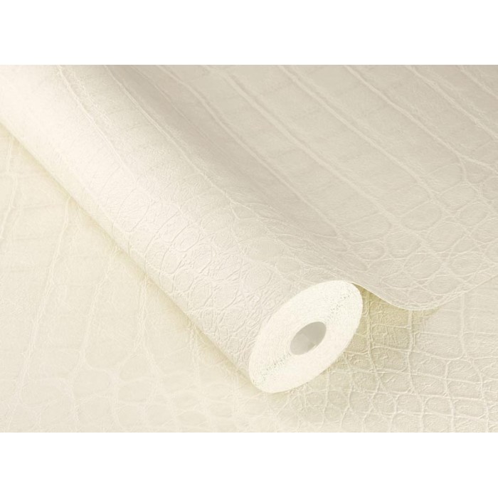 Rasch|Papel pintado piel cocodrilo blanco|Imitacion Piel Animales