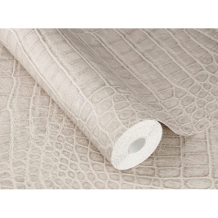 Rasch|Wallpaper crocodile skin gray|Skin Imitation