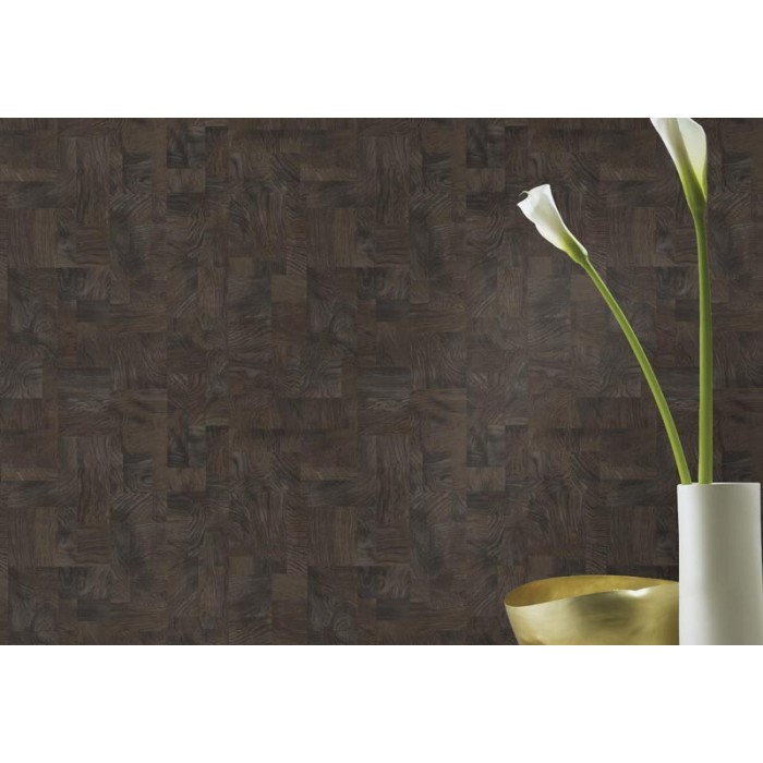 Rasch|Papel pintado imitación madera marrón oscuro|Imitacion Madera