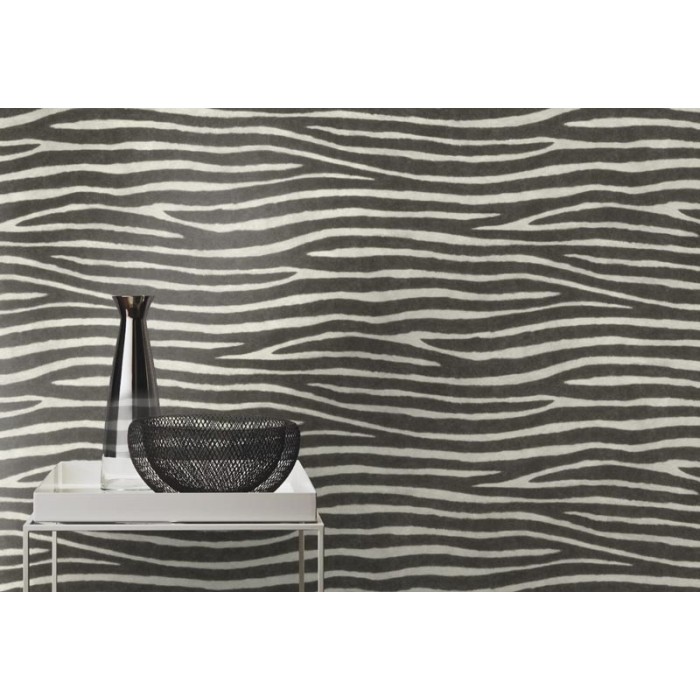 Rasch|Wallpaper zebra skin black white|Skin Imitation
