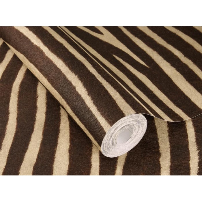 Rasch|Papier peint peau de zèbre brun et beige|Imitation Peau