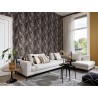 Rasch|Wallpaper ethnic style large black white leaves|Wallpaper