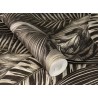 Rasch|Papier peint style ethnique grandes feuilles noir et blanc|Papier Peint