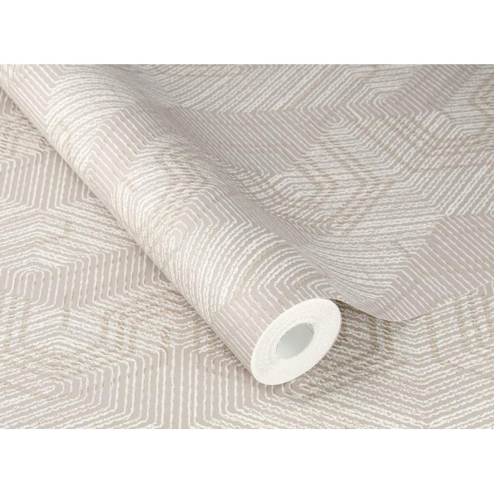 Rasch|Papel pintado estilo étnico efecto textil beige|Étnico
