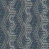 Rasch|Papier peint style ethnique effet textile bleu|Ethnique