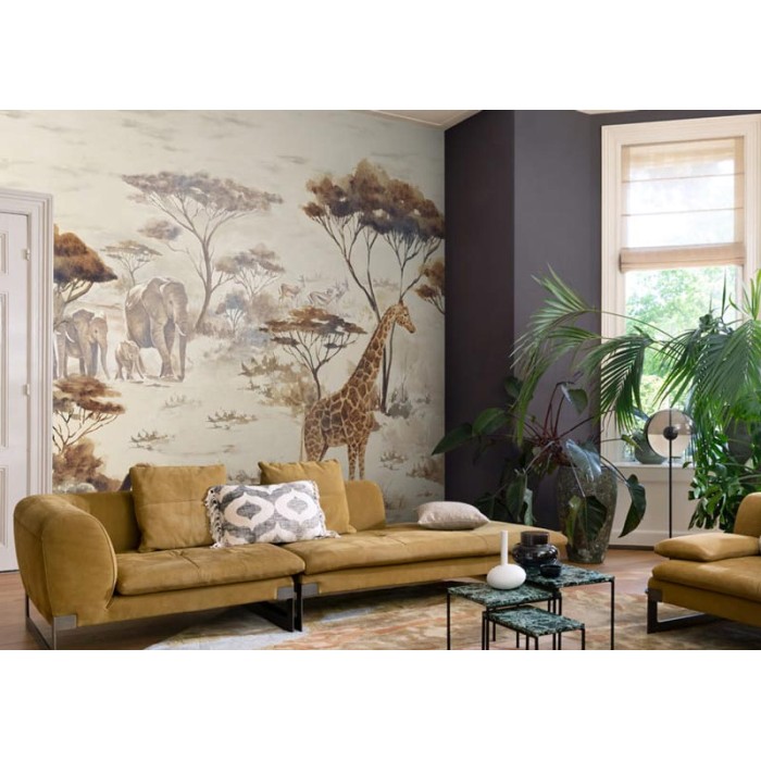 Papel pintado efecto cuero negro - Rasch African Queen III 752656