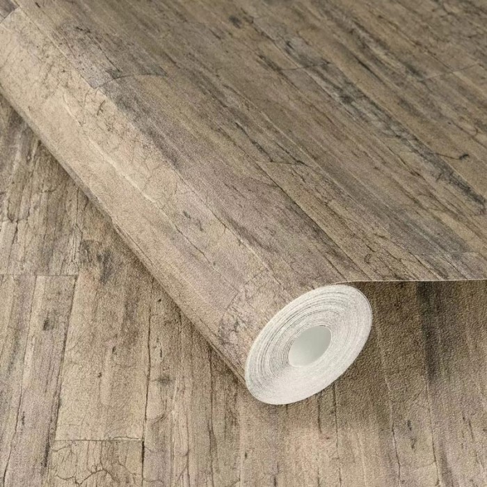 Rasch|Papier peint effet bois panneau brun|Imitation Bois