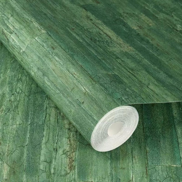 Rasch|Papier peint effet panneau bois vert|Imitation Bois