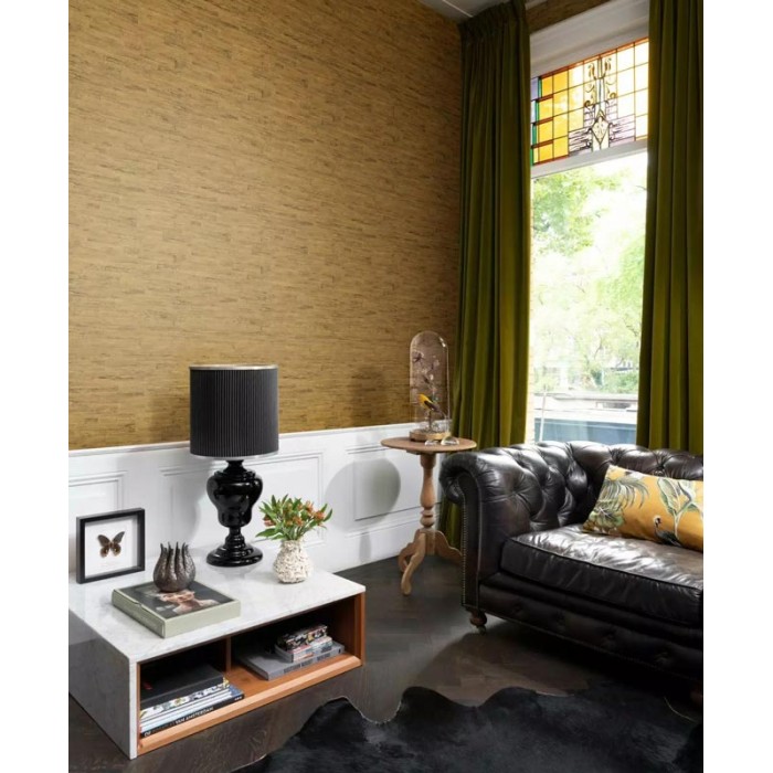 Rasch|Wallpaper imitation golden wood planks|Wood Imitation