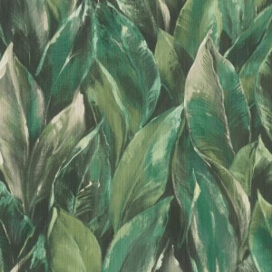 Casadeco|Papier peint floral avec feuillage dense vert|Floral