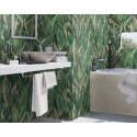 Rasch|Papier peint feuilles grandes allongées vert|Floral