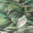 Rasch|Papier peint feuilles grandes allongées vert|Floral