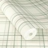 Rasch|Papier peint carreaux écossais blanc et vert|Carreaux