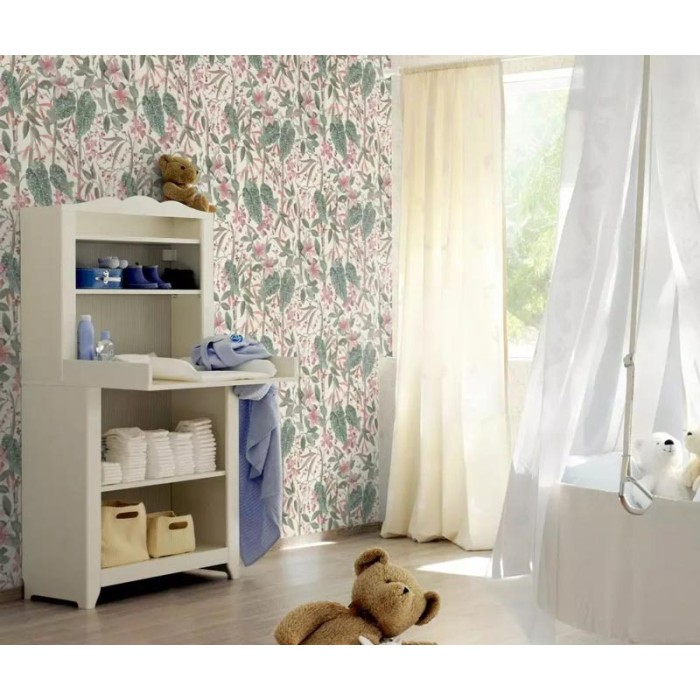 Papel Pintado flores de begonia blanco  - Rasch Curiosity 538212