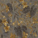 Rasch|Wallpaper begonia gray ochre flowers|Wallpaper