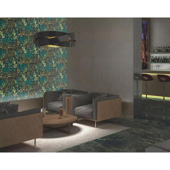 Rasch|Papel Pintado floral verde, flores de begonia|Papel Pintado