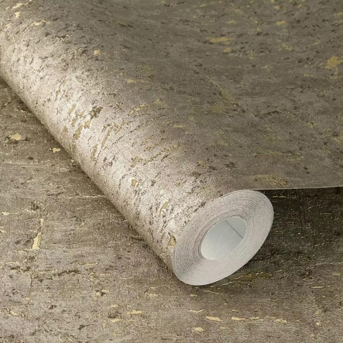 Rasch|Wallpaper contemporary golden cork-effect|Rustic