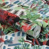 Rasch|Papier peint paysage tropical bungalows multicolores|Tropical