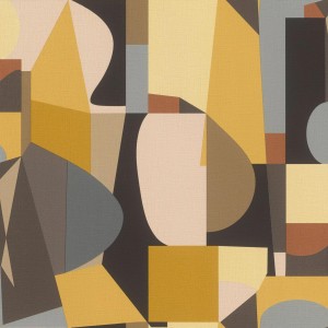 Casamance|Papier peint fleurs noir et gris superposées|Papier Peint