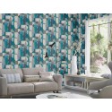 Rasch|Wallpaper retro blue and green modern|Retro