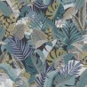 Rasch|Wallpaper tropical large green and purple leaves|Wallpaper
