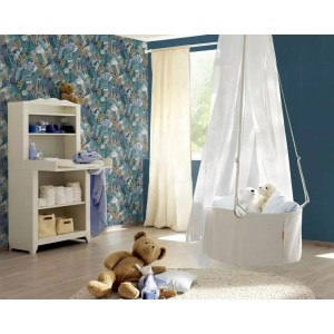 Rasch|Wallpaper modern geometric blue and taupe grey|Wallpaper 2